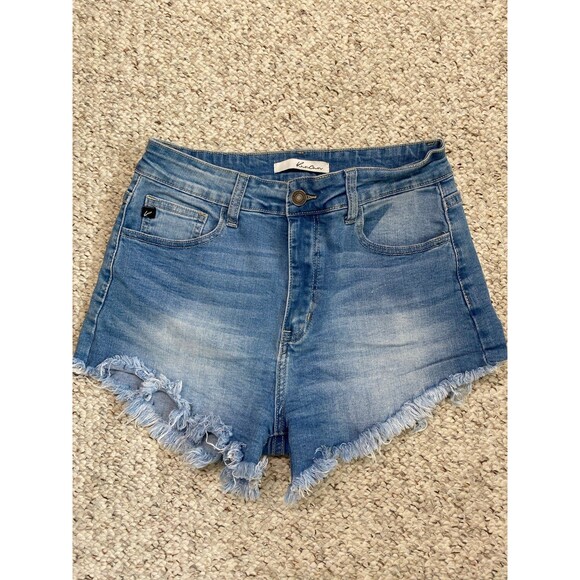11/29 Kancan High Rise Raw Fray Hem Shorts - Picture 1 of 3